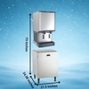 image:imageCountertop Commercial Nugget Ice Maker by Scotsman500lbDay XL Bin w Cabinet Base