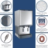 image:imageCountertop Commercial Nugget Ice Maker by Scotsman500lbDay XL Bin w Stand