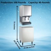 image:imageCountertop Commercial Nugget Ice Maker by Scotsman500lbDay XL Bin w Stand
