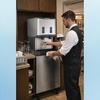 image:imageScotsman Meridian PushButton Countertop Nugget Ice Maker amp Water Dispenser  500 lbDay 40 lb Storage Bin Stand wDoor260 lb  Day  12 lb Storage  Stand