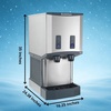 image:imageScotsman Meridian PushButton Countertop Nugget Ice Maker amp Water Dispenser  500 lbDay 40 lb Storage Bin Stand wDoor260 lb  Day  12 lb Storage