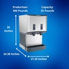 image:imageScotsman Meridian PushButton Countertop Nugget Ice Maker amp Water Dispenser  500 lbDay 40 lb Storage Bin Stand wDoor500 lb  Day  25 lb Storage