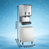 image:imageScotsman Meridian PushButton Countertop Nugget Ice Maker amp Water Dispenser  500 lbDay 40 lb Storage Bin Stand wDoor500 lb  Day  40 lb Storage  Stand