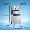 image:imageScotsman Meridian PushButton Countertop Nugget Ice Maker amp Water Dispenser  500 lbDay 40 lb Storage Bin Stand wDoor500 lb  Day  40 lb Storage  Stand w Door