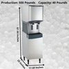 image:imageScotsman Meridian Touchfree Countertop Nugget Ice Maker amp Water Dispenser  260 lbDay 12 lb Storage Bin Stand260 lb  Day  12 lb Storage  Stand