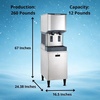 image:imageScotsman Meridian Touchfree Countertop Nugget Ice Maker amp Water Dispenser  260 lbDay 12 lb Storage Bin Stand260 lb  Day  12 lb Storage  Stand w Door