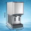 image:imageScotsman Meridian Touchfree Countertop Nugget Ice Maker amp Water Dispenser  260 lbDay 12 lb Storage Bin Stand260 lb  Day  12 lb Storage