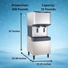 image:imageScotsman Meridian Touchfree Countertop Nugget Ice Maker amp Water Dispenser  260 lbDay 12 lb Storage Bin Stand500 lb  Day  25 lb Storage  Stand