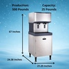 image:imageScotsman Meridian Touchfree Countertop Nugget Ice Maker amp Water Dispenser  260 lbDay 12 lb Storage Bin Stand500 lb  Day  25 lb Storage  Stand w Door
