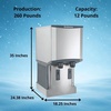 image:imageScotsman Meridian Touchfree WallMounted Nugget Ice Maker amp Water Dispenser  500 lbDay 25 lb Storage Bin260 lb  Day  12 lb Storage