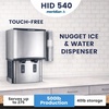 image:imageScotsman Meridian Touchfree WallMounted Nugget Ice Maker amp Water Dispenser  500 lbDay 25 lb Storage Bin500 lb  Day  40 lb Storage