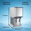image:imageScotsman Meridian Touchfree WallMounted Nugget Ice Maker amp Water Dispenser  500 lbDay 25 lb Storage Bin500 lb  Day  40 lb Storage