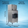 image:imageScotsman Prodigy Elite Small Cube 30 Ice Maker  476 lbDay 180 lb Hotel Bin 208V476 lb  Day  180 lb Ice Bin  208V