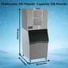 image:imageScotsman Prodigy Elite Small Cube 30 Ice Maker  921 lbDay 208V921 lb  Day  536 lb Storage