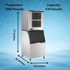 image:imageScotsman Prodigy Plus Flake Ice 22 Ice Maker  800 lbDay1056 lb  Day  370 lb Storage