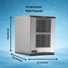 image:imageScotsman Prodigy Plus Flake Ice 22 Ice Maker  800 lbDay1056 lb  Day  No Storage