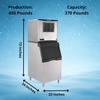 image:imageScotsman Prodigy Plus Flake Ice 22 Ice Maker  800 lbDay450 lb  Day  370 lb Storage