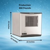 image:imageScotsman Prodigy Plus Flake Ice 22 Ice Maker  800 lbDay800 lb  Day  No Storage