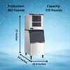 image:imageScotsman Prodigy Plus H2 Nugget 22 Ice Maker  644 lbDay862 lb  Day  370 lb Storage