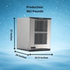 image:imageScotsman Prodigy Plus H2 Nugget 22 Ice Maker  644 lbDay862 lb  Day  No Storage