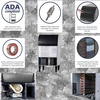 image:imageScotsman Undercounter Flake Ice 15 Ice Maker  142 lbDay 36 lb Storage Bin142 lb  Day  36 lb Storage