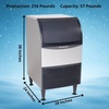 image:imageScotsman Undercounter Flake Ice 15 Ice Maker  142 lbDay 36 lb Storage Bin216 lb  Day  57 lb Storage