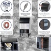 image:imageScotsman Undercounter Flake Ice 15 Ice Maker  142 lbDay 36 lb Storage Bin216 lb  Day  57 lb Storage
