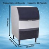 image:imageScotsman Undercounter Flake Ice 15 Ice Maker  142 lbDay 36 lb Storage Bin440 lb  Day  80 lb Storage