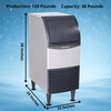image:imageScotsman Undercounter Nugget Ice 24 Ice Maker  340 lbDay 80 lb Storage Bin129 lb  Day  36 lb Storage