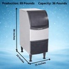 image:imageScotsman Undercounter Nugget Ice 24 Ice Maker  340 lbDay 80 lb Storage Bin99 lb  Day  36 lb Storage