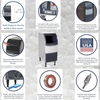 image:imageScotsman Undercounter Nugget Ice 24 Ice Maker  340 lbDay 80 lb Storage Bin99 lb  Day  36 lb Storage