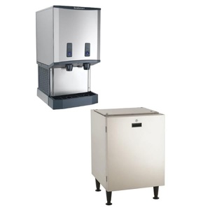 image:imageCountertop Commercial Nugget Ice Maker by Scotsman500lbDay XL Bin w Cabinet Base