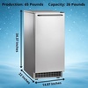 image:imageScotsman Undercounter Gourmet Cube 50 Ice Maker  65 lbDay 26 lb Storage Bin Pump DrainPump Drain
