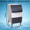 image:imageScotsman Undercounter Medium Cube 15 Ice Maker  80 lbDay 36 lb Storage Bin100 lb  Day  57 lb Storage  Medium Cube