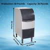 image:imageScotsman Undercounter Medium Cube 15 Ice Maker  80 lbDay 36 lb Storage Bin60 lb  Day  36 lb Storage  Medium Cube