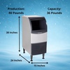 image:imageScotsman Undercounter Medium Cube 15 Ice Maker  80 lbDay 36 lb Storage Bin80 lb  Day  36 lb Storage  Medium Cube